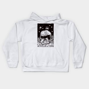 Aquaspace in the deep sea Kids Hoodie